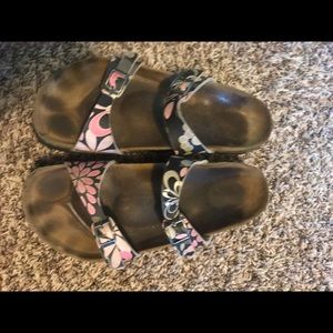Birkenstock Birkies floral thick strap sandal 40